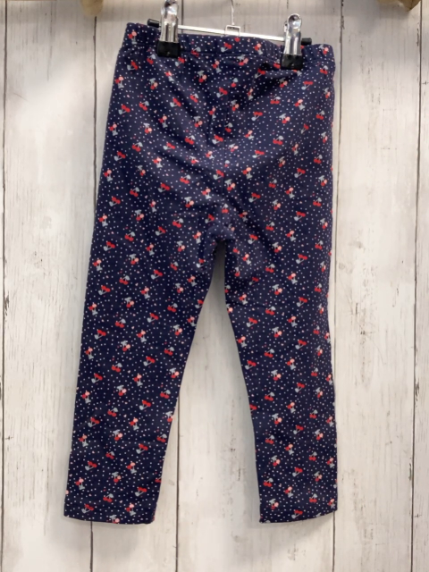  Leggings Gr. 92  blau weiße Punkte Kirschen