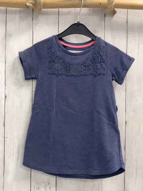 H&M T-Shirt Gr. 92  blau Häkelei
