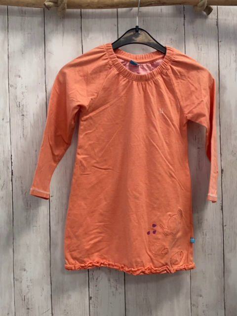 lief!  Kleid  Gr. 98  orange Elefant Rüschensaum 