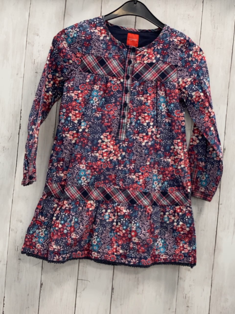 Esprit  Kleid  Gr. 116  blau Blumen 
