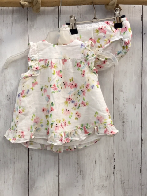 2tlg Zara  Sommerbluse + Shorts  Gr. 68  weiß Blumen 