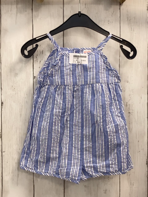 Zara  Playsuit  Gr. 86  hellblau weiße Streifen 