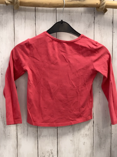 Okaidi  Langarmshirt  Gr. 116  rot Eule mit Pailetten 