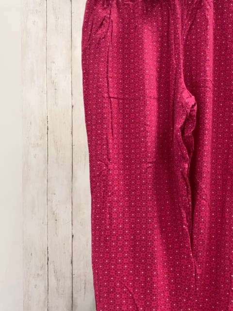 Vertbaudet  Hose  Gr. 152  pink mit kleinen Sternblumen 