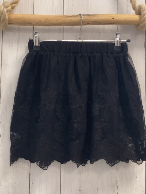 Boboli  Rock Gr. 140  schwarz Tüllüberrock mit Stickerei 