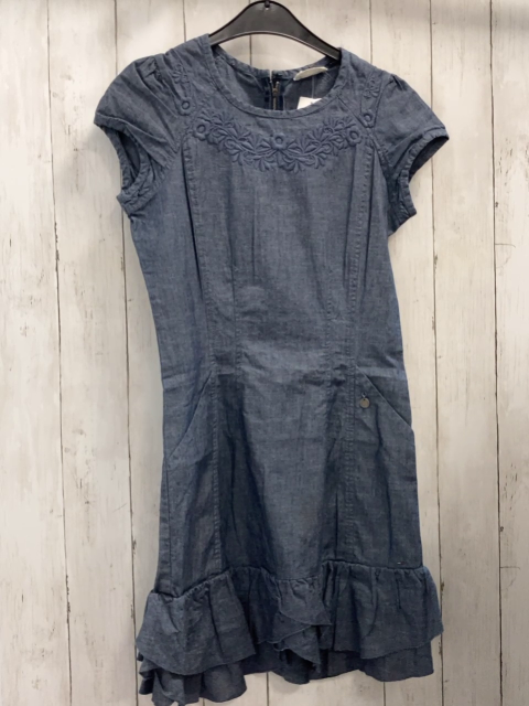 Tommy Hilfiger  Kleid  Gr. 152  blau bestickt 