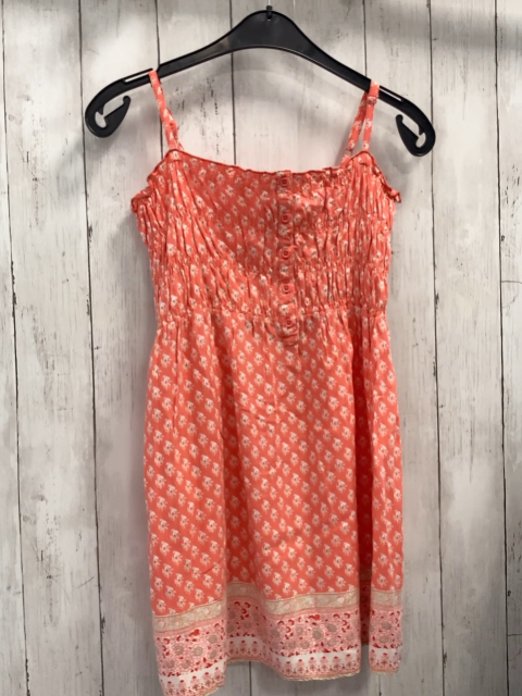 GAP  Kleid  Gr. 152  hellrot weiß beige Blumen 