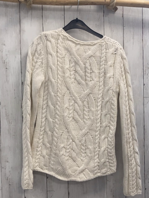Marc O´ Polo  Pullover  Gr. 158  weiß Strick Zöpfe 