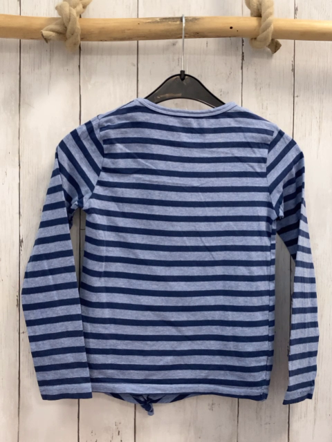 Staccato  Pullover  Gr. 104  blau hellblau Streifen Schmetterlinge mit Pailetten 