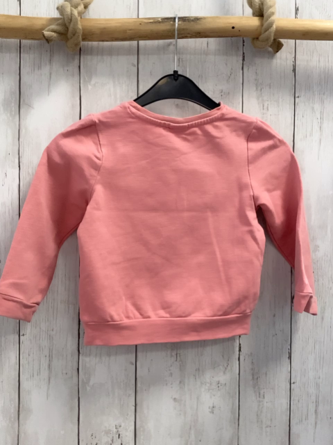   Pullover  Gr. 104  rosa Rosettenherz 