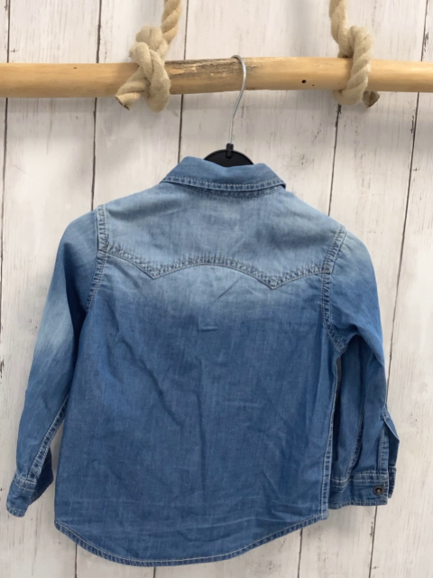 Benetton  Hemd  Gr. 92  blau Jeans 