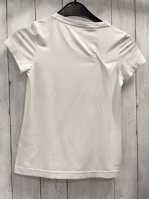 Adidas  Sportshirt  Gr. 140  weiß graue Schrift 