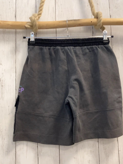 Zara  Shorts  Gr. 164  grau schwarze Tasche + Bund mint Kordel 