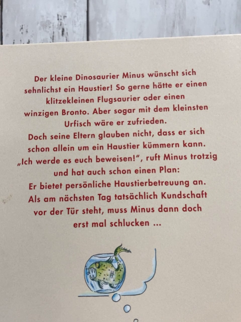  Buch Minus drei wünscht sich ein Haustier