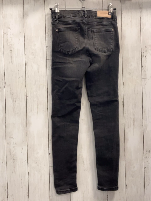 zara Hose Gr. 134  grau jeans Bund verstellbar