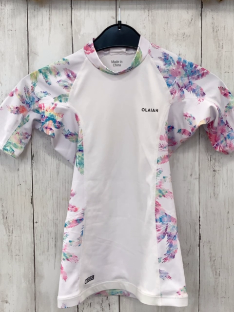 Decathlon  UV-Schutzshirt  Gr. 140  weiß Blumen 
