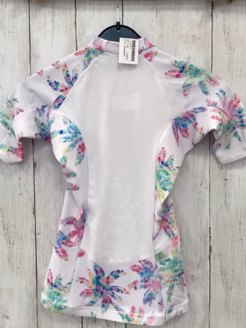 Decathlon  UV-Schutzshirt  Gr. 140  weiß Blumen 