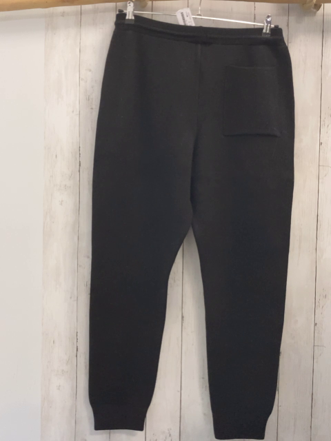 neu LFDY Jogginghose Gr. M schwarz Strick silber Reißverschlüsse 