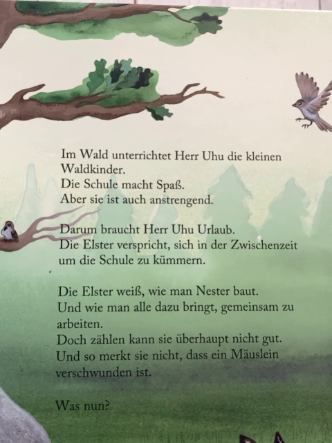   Buch Herr Uhu macht Urlaub 