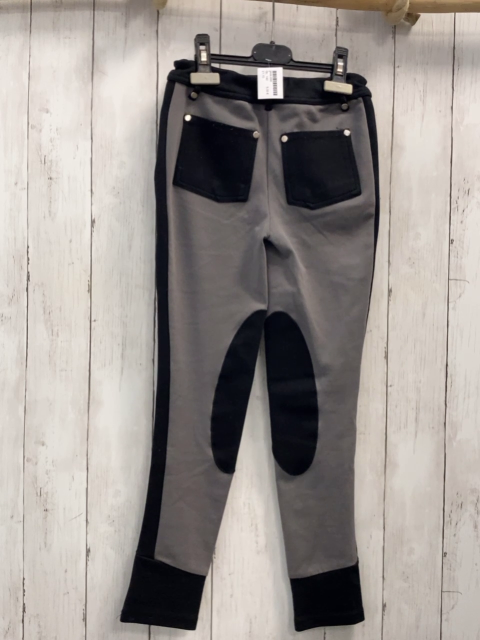   Reithose  Gr. 140  grau chwarz 