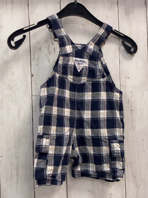 Oshkosh  Latzshorts  Gr. 74  blau weiß orange gelb kariert 
