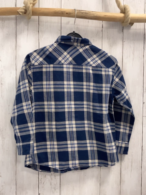 Zara  Hemd  Gr. 122  blau beige kariert 