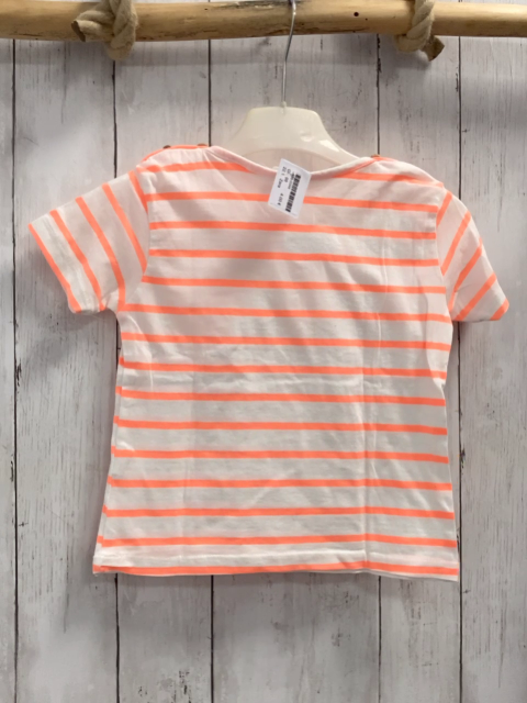 Zara  T-Shirt  Gr. 98  weiß orange Streifen 
