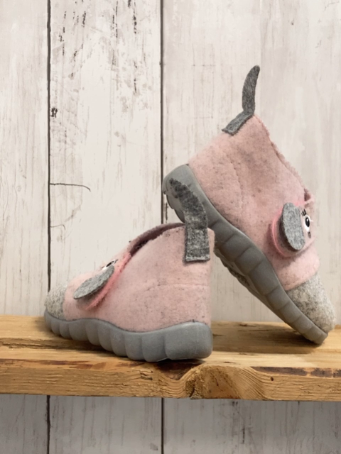 Elefanten  Hausschuhe  Gr. 23  rosa grau Tiergesicht 