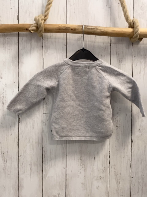 Sterntaler Pullover Gr. 62  grau Strick Stern