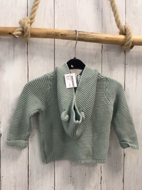  Strickjacke Gr. 68  mint Kapuze