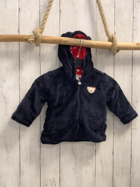 Steiff Plüschjacke Gr. 74  blau