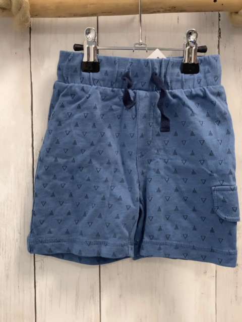   Shorts  Gr. 80  hellblau blaue Dreiecke Kordel