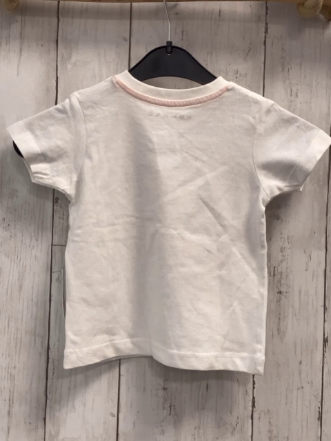 neu Nutmeg  T-Shirt  Gr. 80  weiß bunt Schrift Sterne 