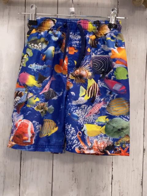 Next  Badeshorts  Gr. 116  blau bunte Fische 