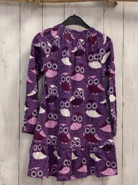 H&M  Kleid  Gr. 116  lila Eulen Punkte 