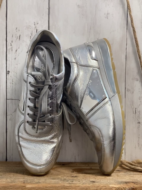 Michael Kors  Schuhe  Gr. 38  silber + Lack + glänzend 