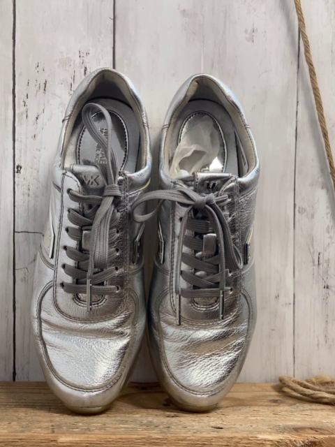 Michael Kors  Schuhe  Gr. 38  silber + Lack + glänzend 