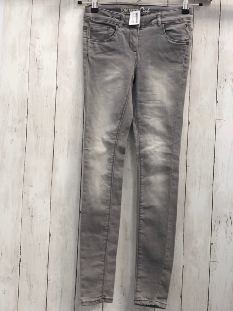 Tom Tailor  Hose  Gr. 158  hellgrau Jeans Bund verstellbar 