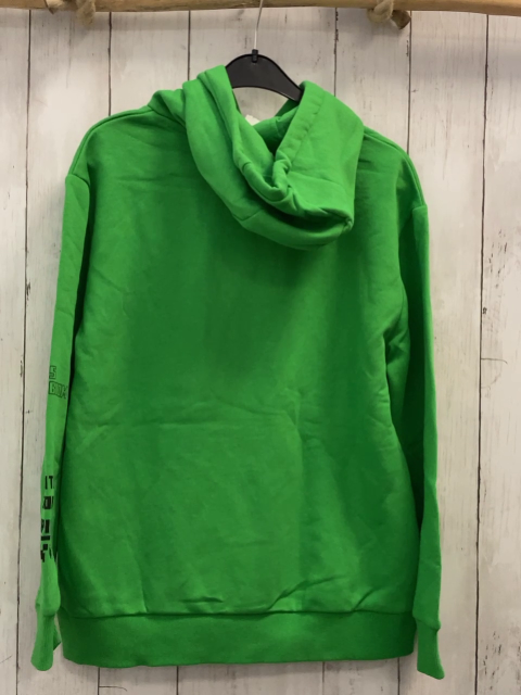 Minecraft  Pullover  Gr. 158/164  hellgrün Kapuze Figuren Schrift Bauchtasche 