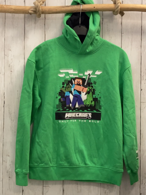 Minecraft  Pullover  Gr. 158/164  grün Figuren Schrift Minecraft 