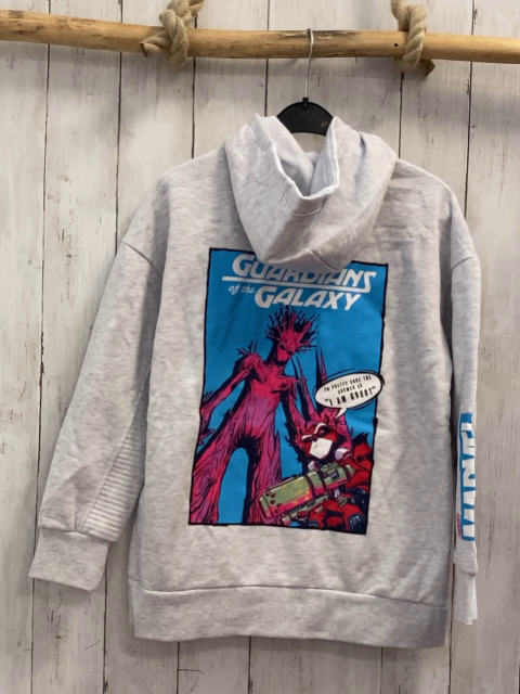 Marvel  Sweatjacke  Gr. 146  hellgrau Kapuze Guardians of the Galaxy 