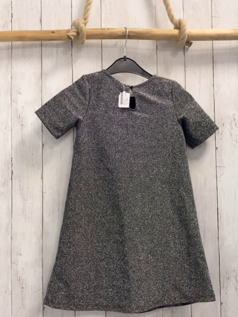 H&M Kleid Gr. 122  silber Glitzer