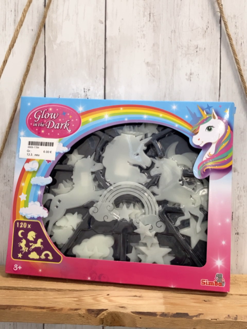 neu im Dunkeln leuchtende Sterne Einhörner und mehr