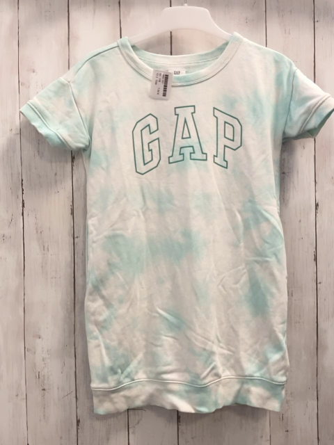 Gap Kleid Gr. 116  mint hellblau Schrift 