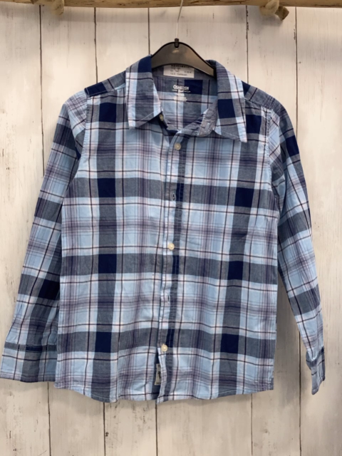 Oshkosh Hemd Gr. 140  blau hellblau kariert