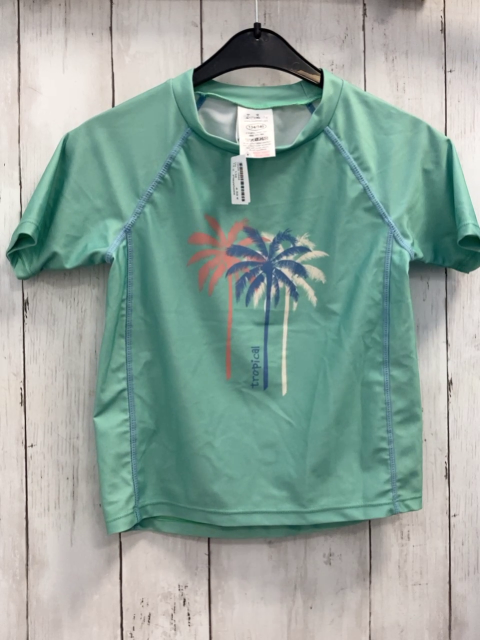 Playshoes UV-Schutzshirt Gr. 134  grün Palmen