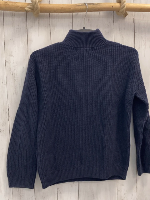 H&M  Pullover  Gr. 134/140  blau Strick Reißverschluss 