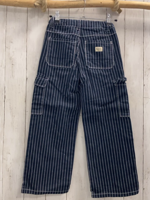 Name it  Hose  Gr. 128  blau weiße Streifen aufgesetzte Taschen Bund verstellbar 