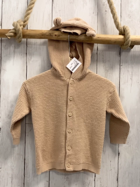 H&M  Strickjacke  Gr. 92  sand Struktur Kapuze 