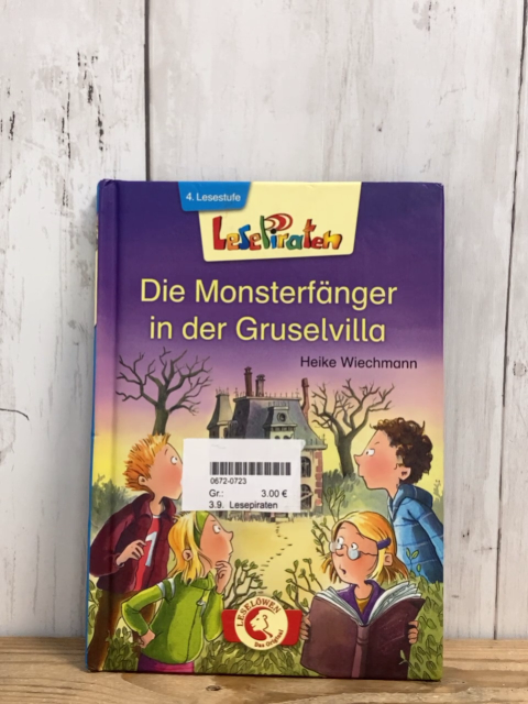 Lesepiraten  Buch Die Monsterfänger in der Gruselvilla 